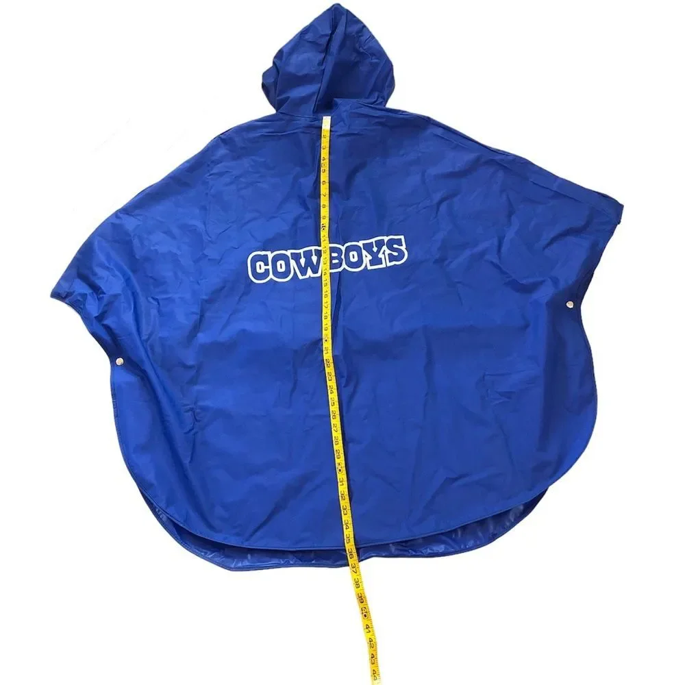 Vintage Dallas Cowboys Blue & Gray Rain Poncho Slicker
